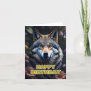 Recherche de loups vœux cartes Animaux