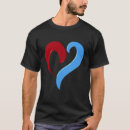 Zoek naar liefde symbool tshirts Vorm