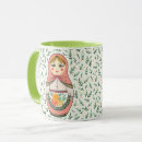 Recherche de poupée russe tasses Matreshka
