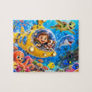 Recherche de sous marin puzzles Créatures marines
