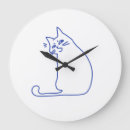 Recherche de drôle de chat horloges Pour amateur de chats