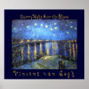 Recherche de nuit étoilée posters D'art