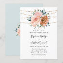 Recherche de corail pâle invitations Aquarelle florale