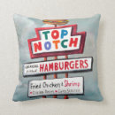 Recherche de hamburger décoration coussins Restauration rapide