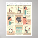 Zoek naar ademhaling posters Meditatie