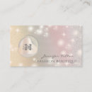 Recherche de monogramme abstrait cartes visite Pour elle