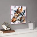 Recherche de savane horloges Girafe