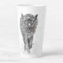 Recherche de loup sauvage tasses Neige