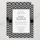 Recherche de chevron noir et blanc invitations Chic