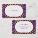 Recherche de motif ethnique cartes visite Géométrique