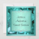 Recherche de bleu cyan invitations Motif