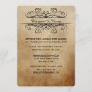 Recherche de vintage scroll invitations Élégant