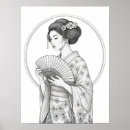 Recherche de femme japonaise posters Kimono