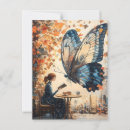 Recherche de papillon abstrait cartes postales Peinture