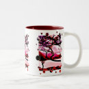 Recherche de paysage abstrait tasses Rouge