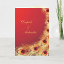 Recherche de beau paon invitations Vintage