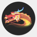 Recherche de dragon jaune autocollants Asiatique