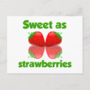 Recherche de fraises cartes postales Doux