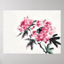 Recherche de peinture de pivoine posters Aquarelle