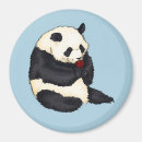 Recherche de panda rouge magnets Dessin
