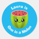 Recherche de fruits kawaii autocollants Pastèque