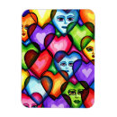 Recherche de coeur abstrait magnets Amour