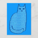 Recherche de chats bleus cartes postales Rétro