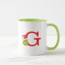 Recherche de monogramme g tasses Dr seuss the grinch
