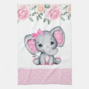 Recherche de éléphants mignons cuisine linges Rose