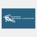 Recherche de cycliste rectangles autocollants Vélo