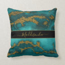 Zoek naar blauw goud kussens Monogram naam
