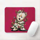 Recherche de noël terrier tapis souris Dog