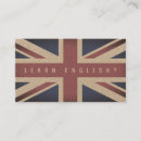 Recherche de tuteur cartes visite Anglais