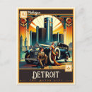 Recherche de vintage detroit postcards cartes postales Rétro