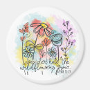 Zoek naar wilde bloemen magneten Kleurrijk