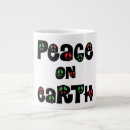 Recherche de signe de paix vert tasses Rouge