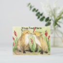 Recherche de petit renard cartes postales Sauvage