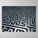 Recherche de maze posters Abstrait
