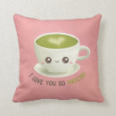 Recherche de matcha coussins Kawaii