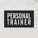 Recherche de forme physique cartes visite Simple