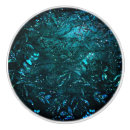 Recherche de vert turquoise boutons et poignées de porte Floral