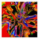 Recherche de fleur psychédélique posters Coloré