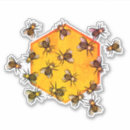 Zoek naar zwarte insecten stickers Honingbijen