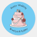 Recherche de gâteau mariage autocollants Épouse