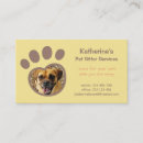 Recherche de animaux familiers cartes visite Patte