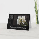 Zoek naar 1st wedding anniversary kaarten Bloemen