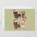 Recherche de dachshund christmas vœux cartes Vacances