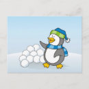Recherche de boule de neige cartes postales Pingouin