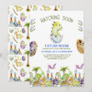 Recherche de tyrannosaure invitations Aquarelle
