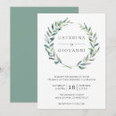 Recherche de aquarelle mariage invitations Vert sauge